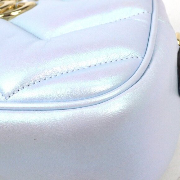 Gucci Light Blue GG Marmont Small Camera Bag 447632.520981 NQ00845 - Picture 3 of 9